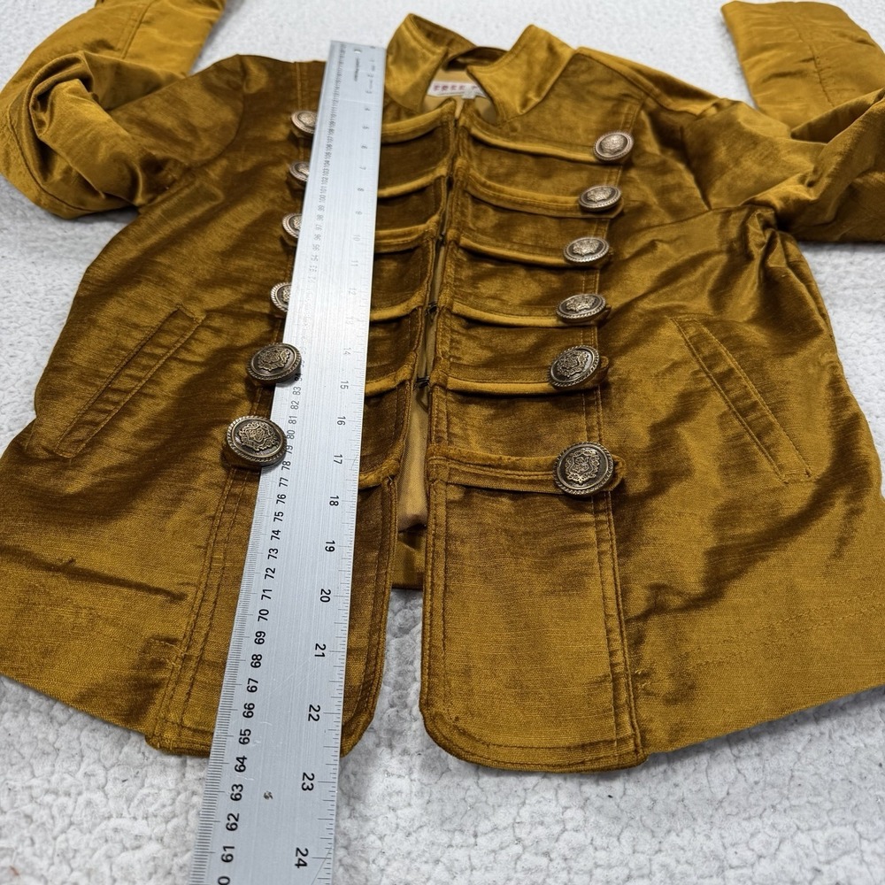 Free People Military Napoleon Jacket Women's XS Gold Boho Festival Steampunk - Picture 15 of 15